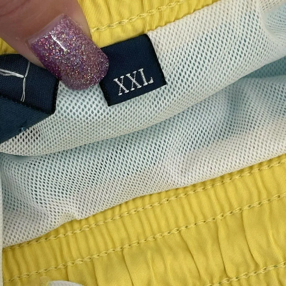 Polo Ralph Lauren Swim Trunks Lined Teal Blue Mens Size XXL Swimwear Preppy Logo
